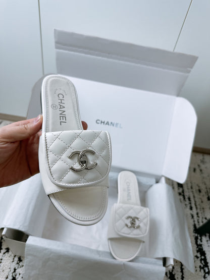 Chanel Quilted Buckle Flat Sandals – 25 Collection – Spring/Summer