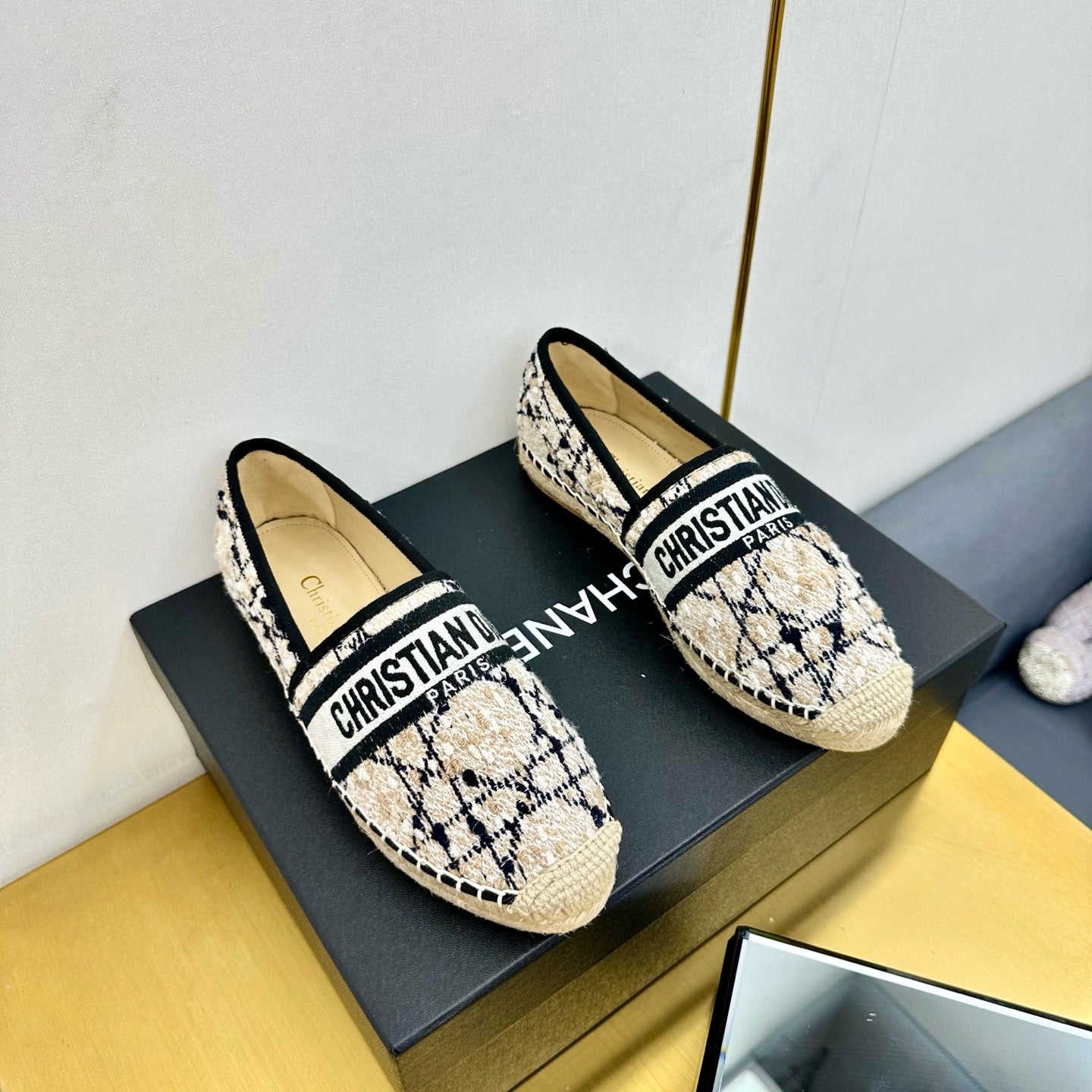 Dior Granville Embroidered Espadrille Flats