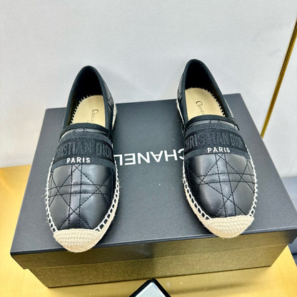Dior Granville Embroidered Espadrille Flats