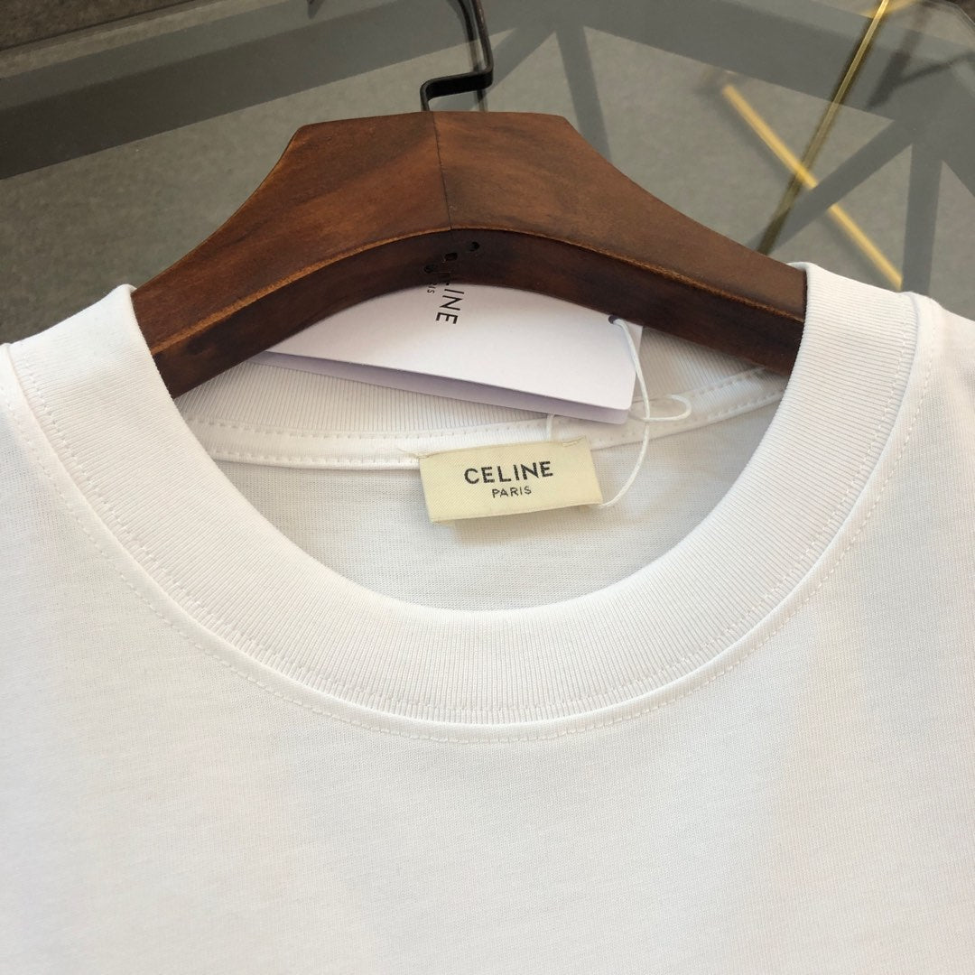 Celine Letter Logo Print Oversize T-Shirt – 2026SS