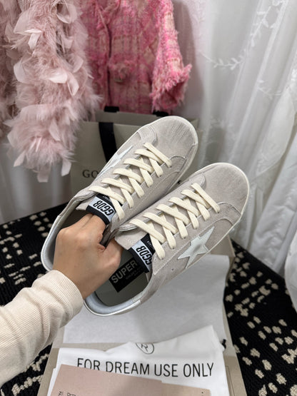 Golden Goose Super Star Rhinestone Leather Sneakers
