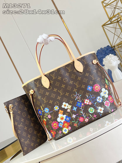 Louis Vuitton Neverfull Medium Handbag – Takashi Murakami Re-Edition