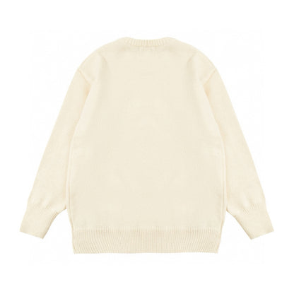 AMI Paris Gold Thread Heart Jacquard Sweater – 24FW Limited Edition