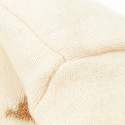 AMI Paris Holiday Limited Gold Heart Jacquard Cardigan – 24FW