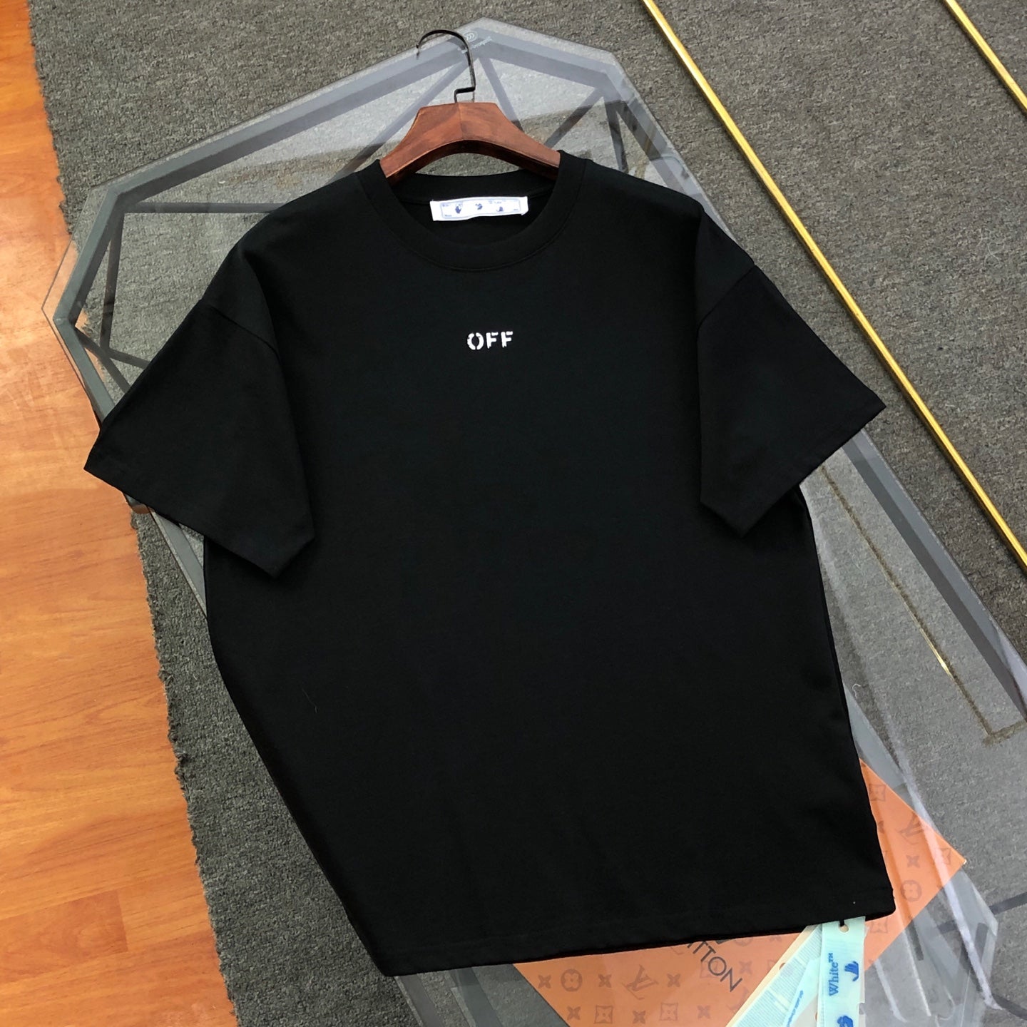 Off-White Letter Logo Print Oversize T-Shirt – 2025SS