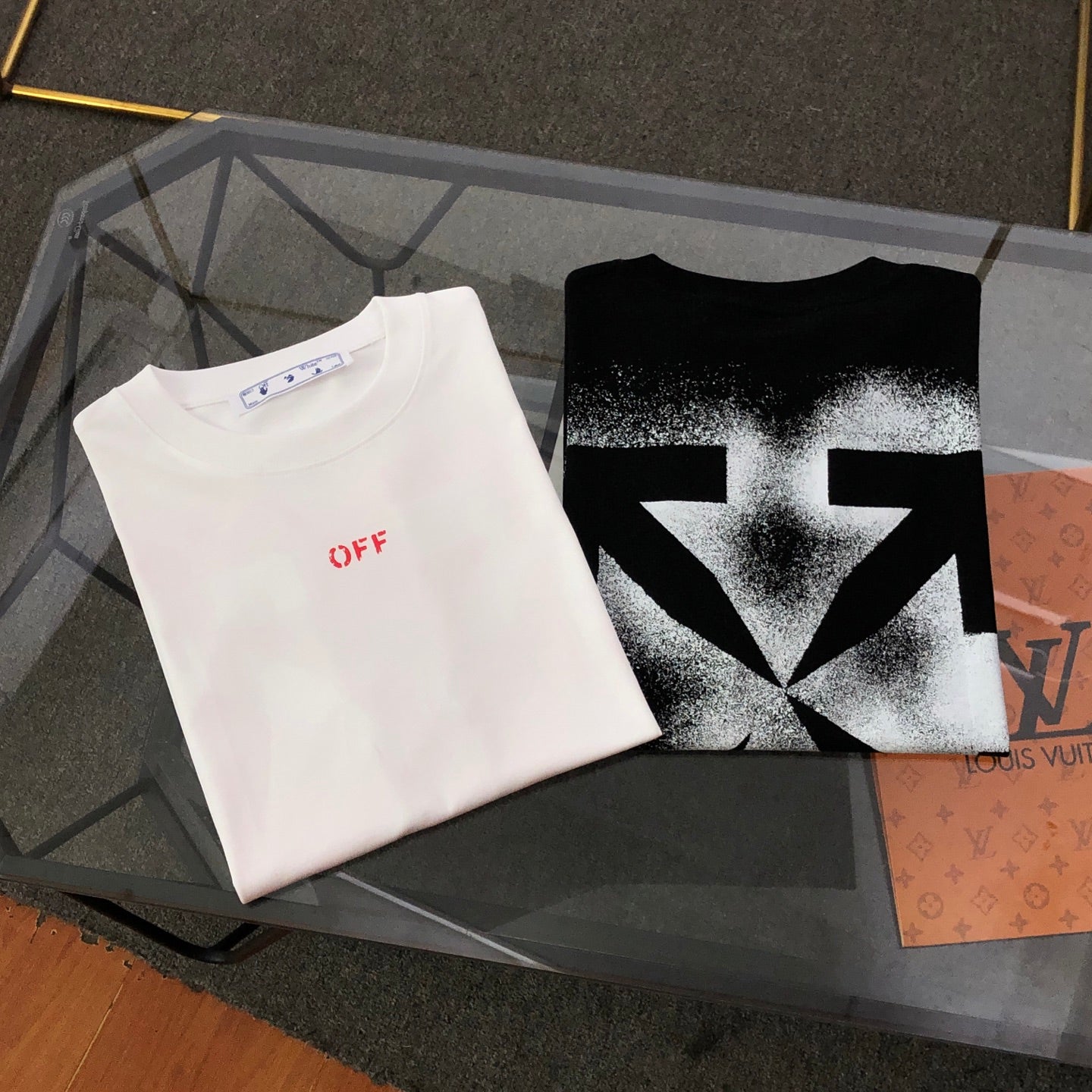 Off-White Letter Logo Print Oversize T-Shirt – 2025SS