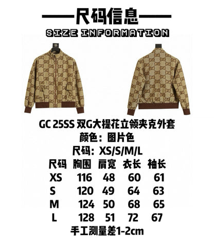 Gucci Double G Jacquard Stand Collar Jacket – 25FW