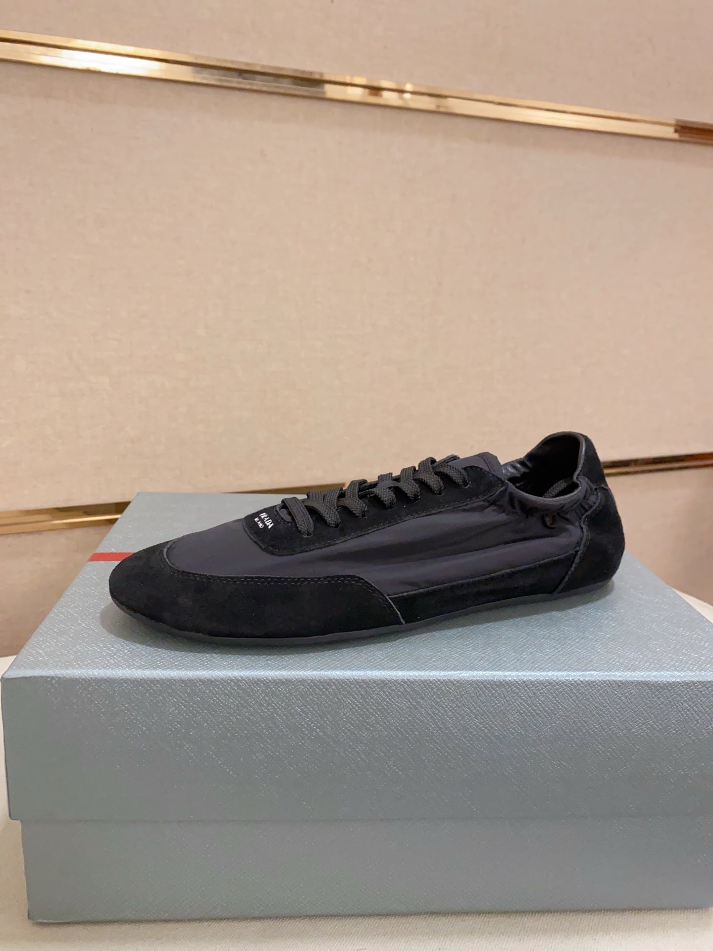 Prada Men's Air Cushion Suede Sneakers