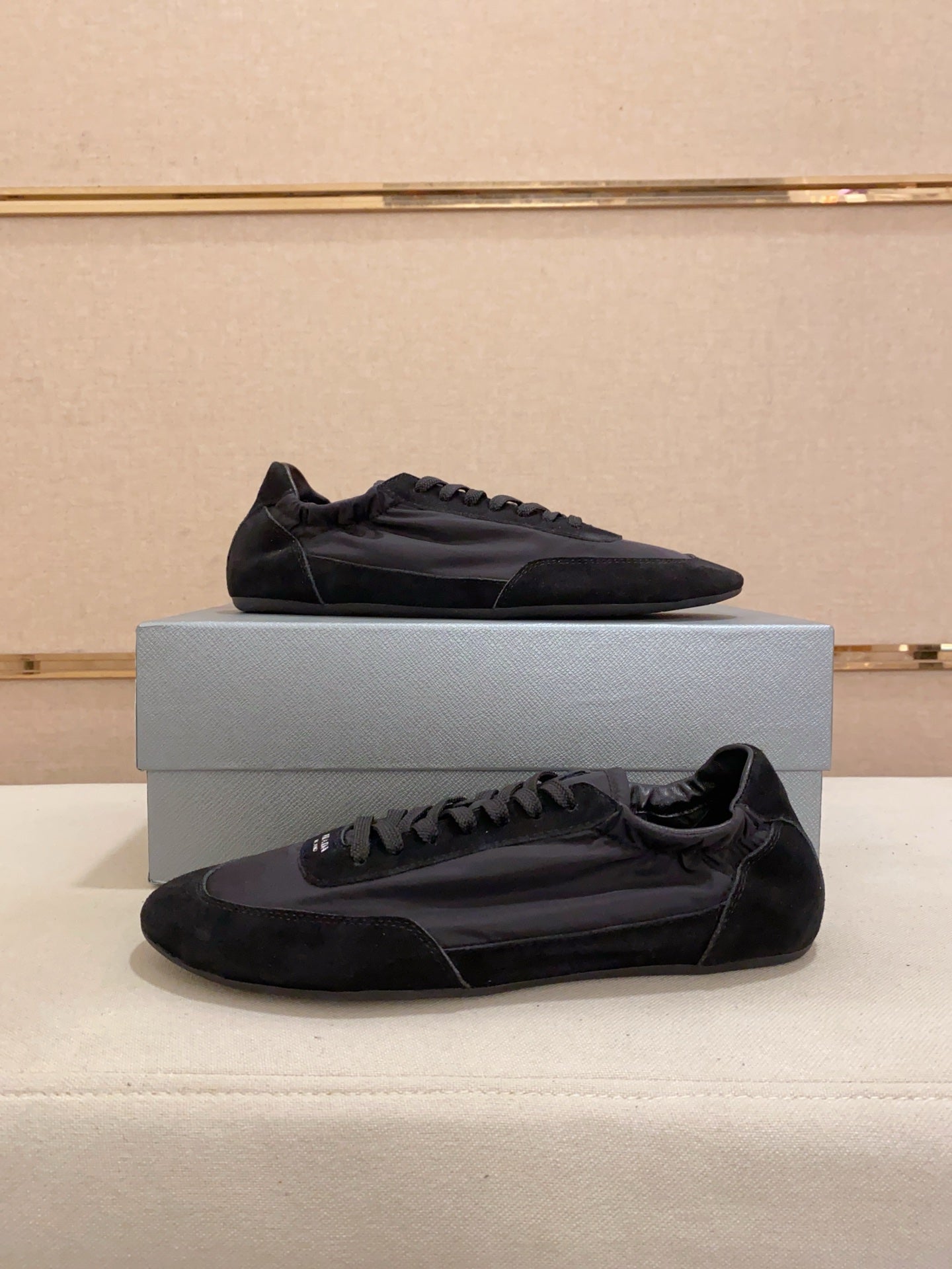 Prada Men's Air Cushion Suede Sneakers