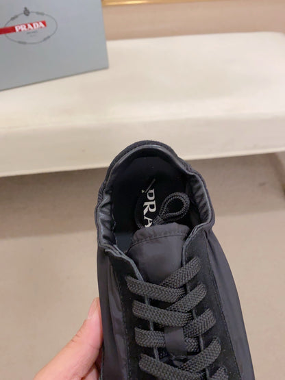 Prada Men's Air Cushion Suede Sneakers
