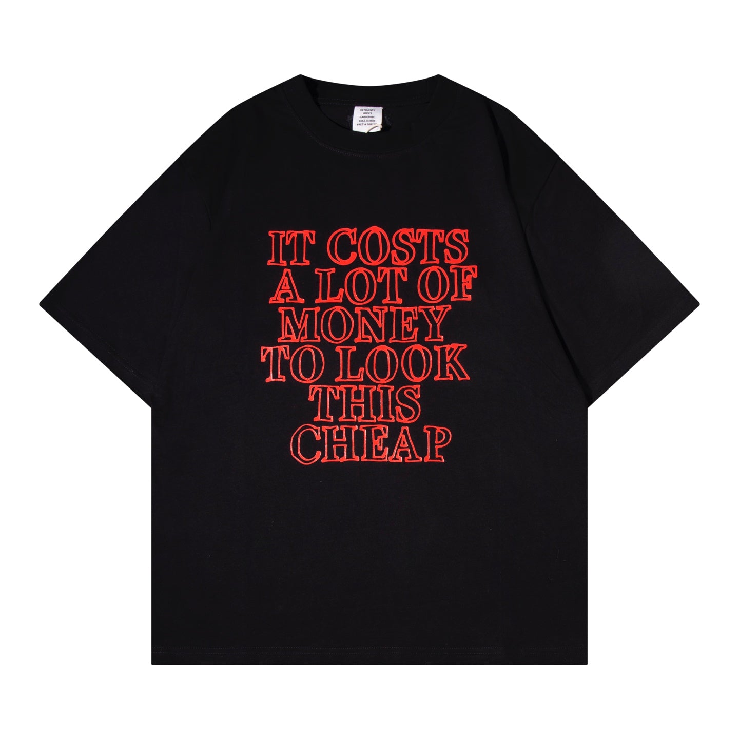 Vetements Red Letter Print Relaxed T-Shirt – Spring/Summer Collection