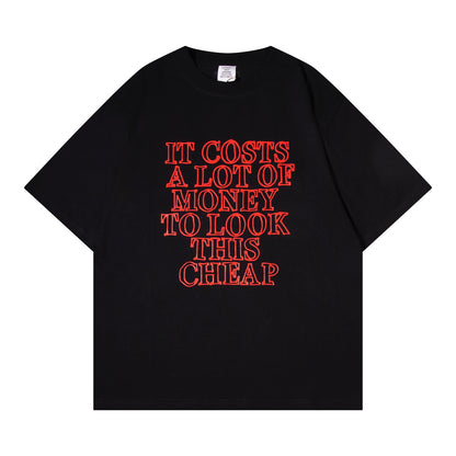 Vetements Red Letter Print Relaxed T-Shirt – Spring/Summer Collection