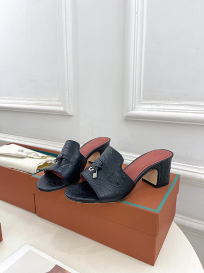 Loro Piana Summer Charms Ostrich Mules – 2025 Spring/Summer Collection
