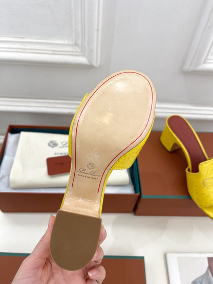 Loro Piana Summer Charms Ostrich Mules – 2025 Spring/Summer Collection