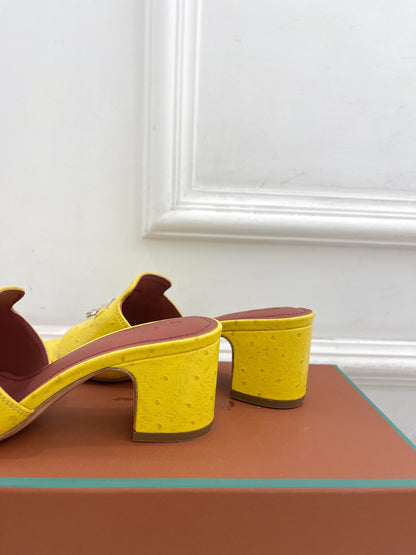 Loro Piana Summer Charms Ostrich Mules – 2025 Spring/Summer Collection