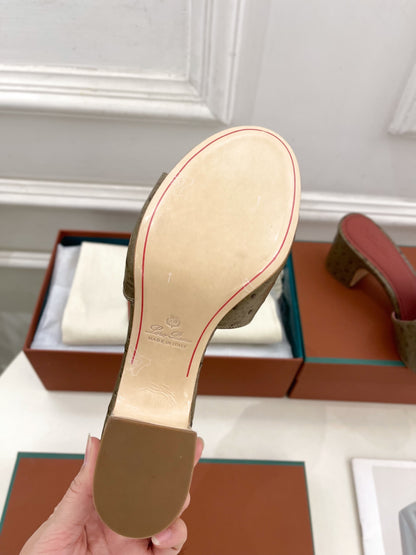 Loro Piana Summer Charms Ostrich Mules – 2025 Spring/Summer Collection