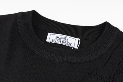 Hermès Color-Block Retro Knit Sweater – Spring/Summer Collection