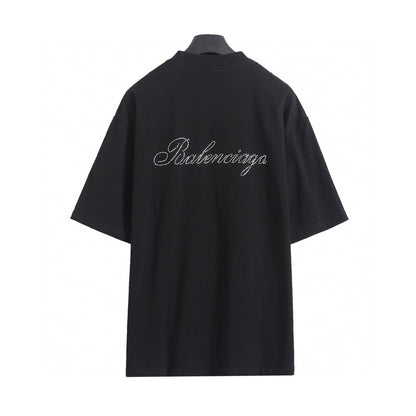 Balenciaga Rhinestone Signature Washed T-Shirt – 26SS