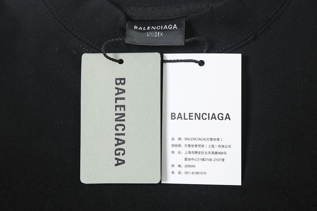Balenciaga Rhinestone Signature Washed T-Shirt – 26SS