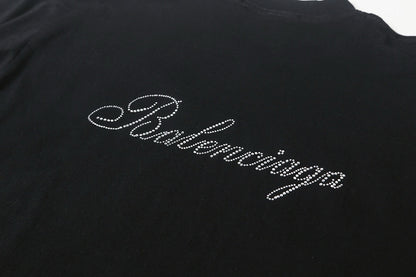 Balenciaga Rhinestone Signature Washed T-Shirt – 26SS