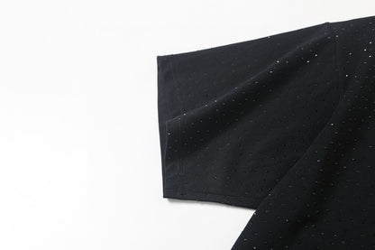 Balenciaga Rhinestone Short-Sleeve T-Shirt – 26SS
