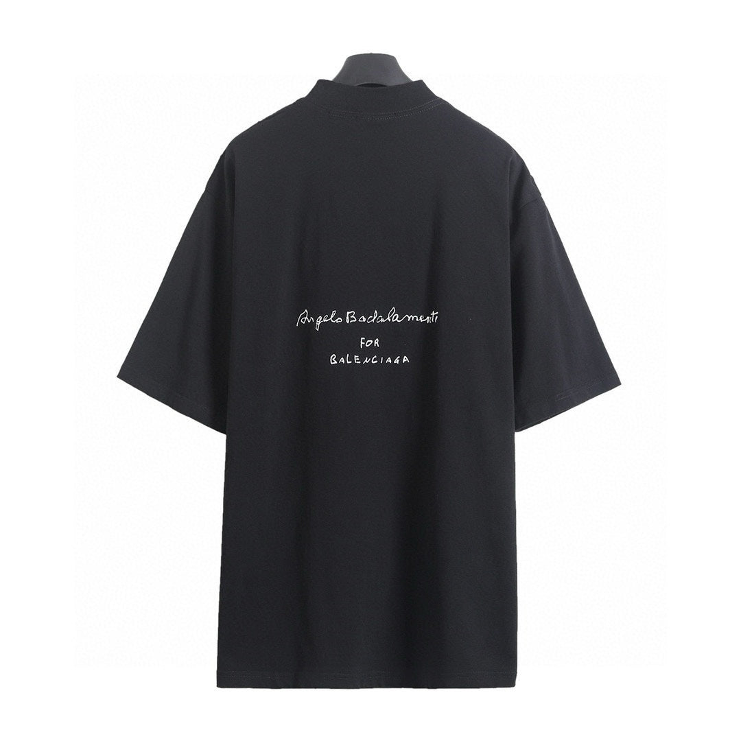 Balenciaga Musical Note Washed Distressed T-Shirt – 26SS