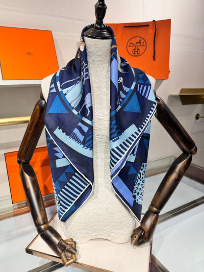 Hermès King of Tigers Carousel Silk Scarf – 2025 Spring Collection