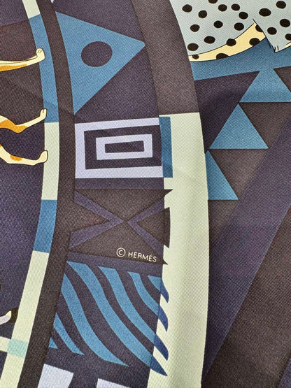 Hermès King of Tigers Carousel Silk Scarf – 2025 Spring Collection