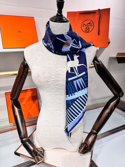 Hermès King of Tigers Carousel Silk Scarf – 2025 Spring Collection