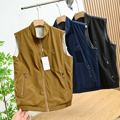 Moncler Reversible Stand-Collar Vest – 2025 Spring Collection