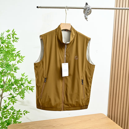 Moncler Reversible Stand-Collar Vest – 2025 Spring Collection