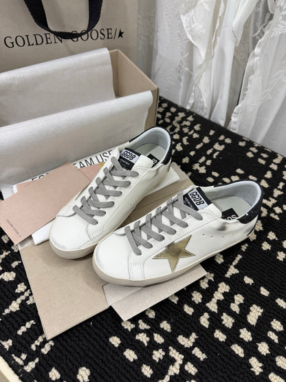 Golden Goose Super Star Rhinestone Leather Sneakers
