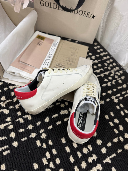 Golden Goose Super Star Rhinestone Leather Sneakers