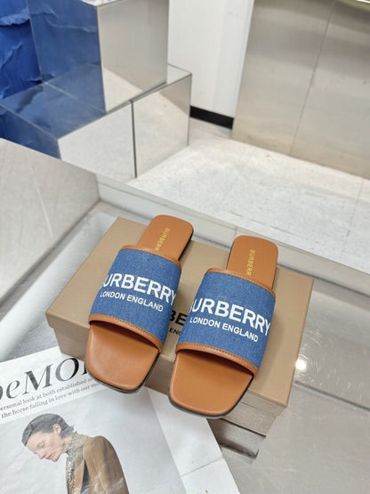 Burberry Chunky and Flat Heel Sandals