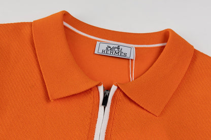 Hermès Retro Knitted Polo Shirt – SS24