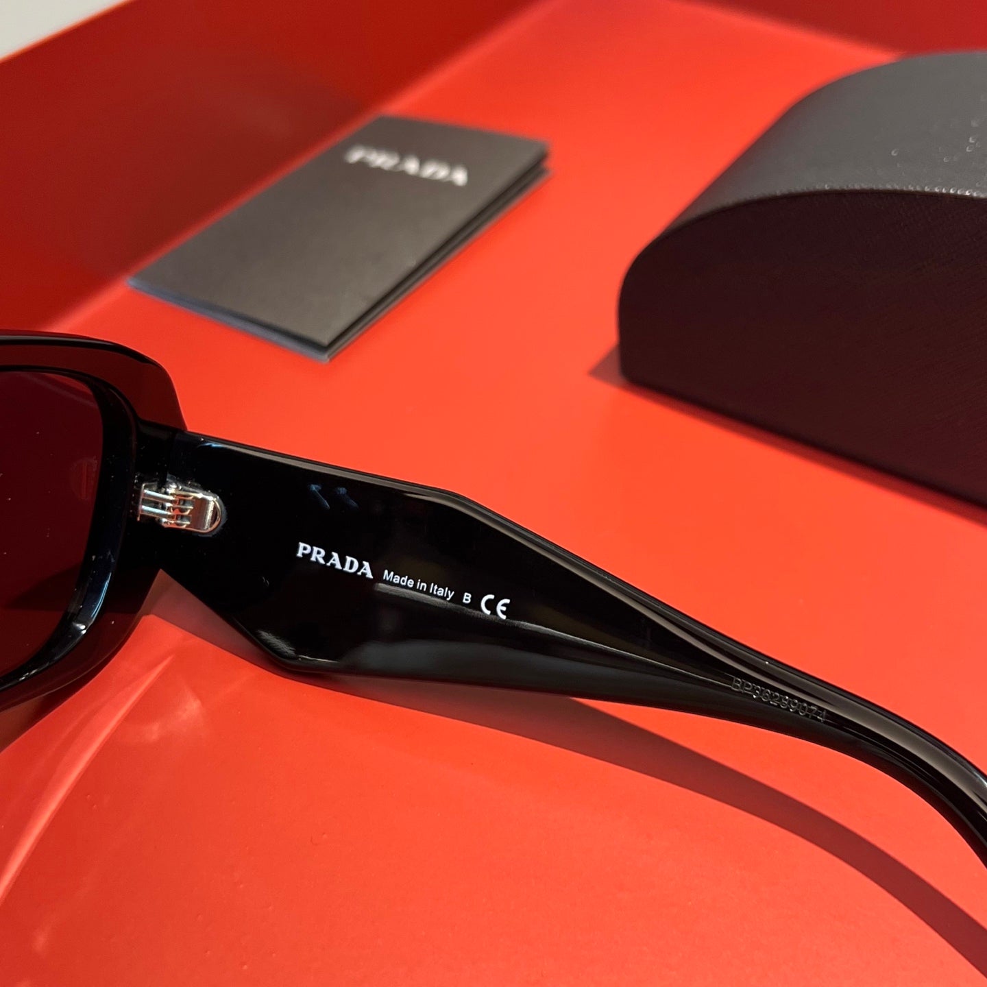 Prada SPR 17W Geometric Acetate Sunglasses