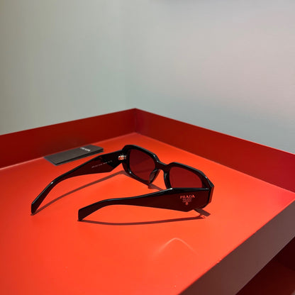 Prada SPR 17W Geometric Acetate Sunglasses
