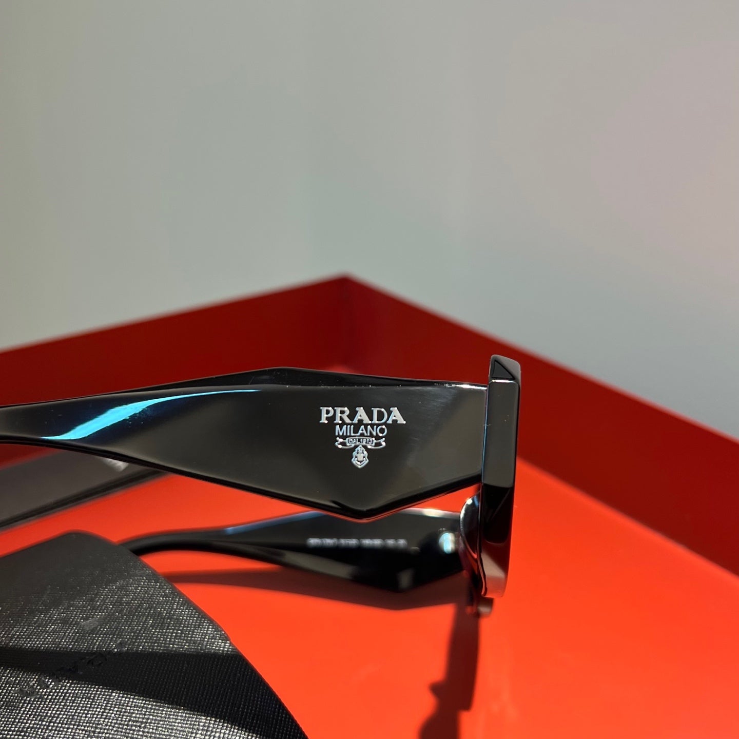 Prada SPR 17W Geometric Acetate Sunglasses