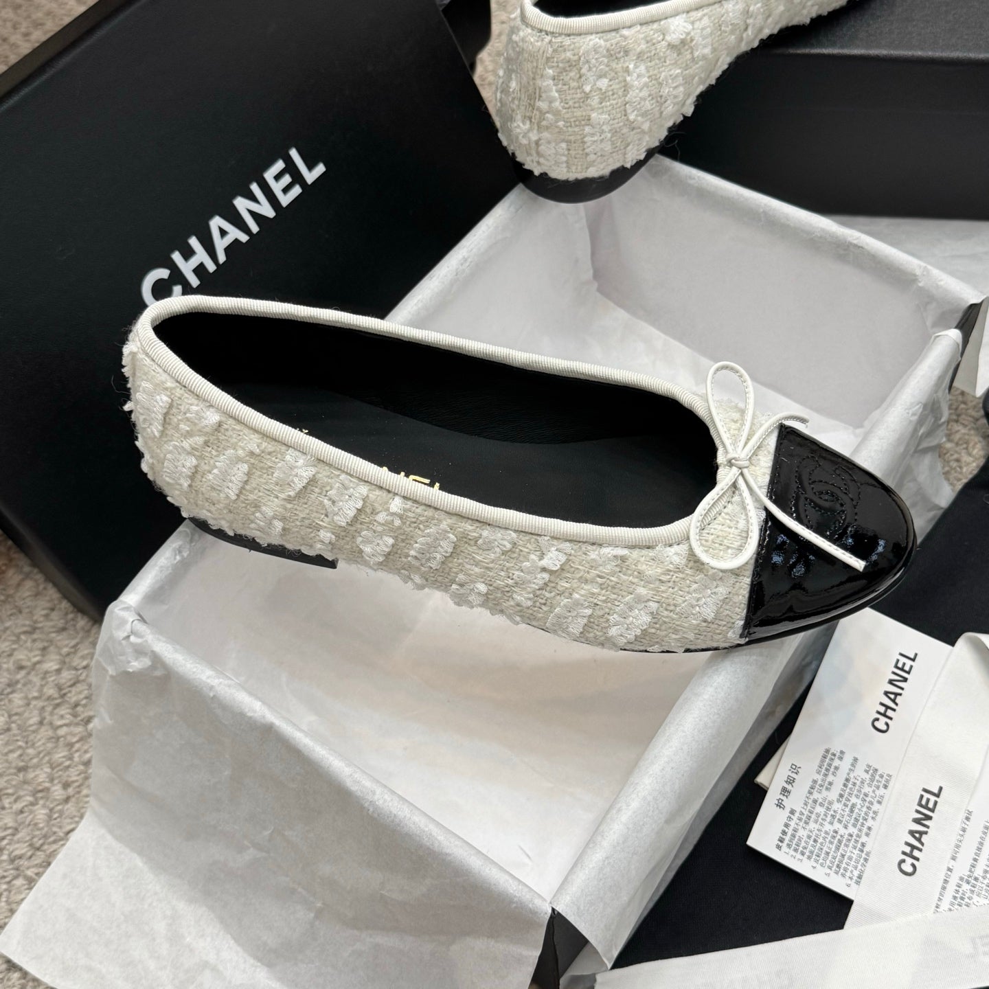 Chanel Classic Bow Ballet Flats – Spring/Summer Collection – 25SS