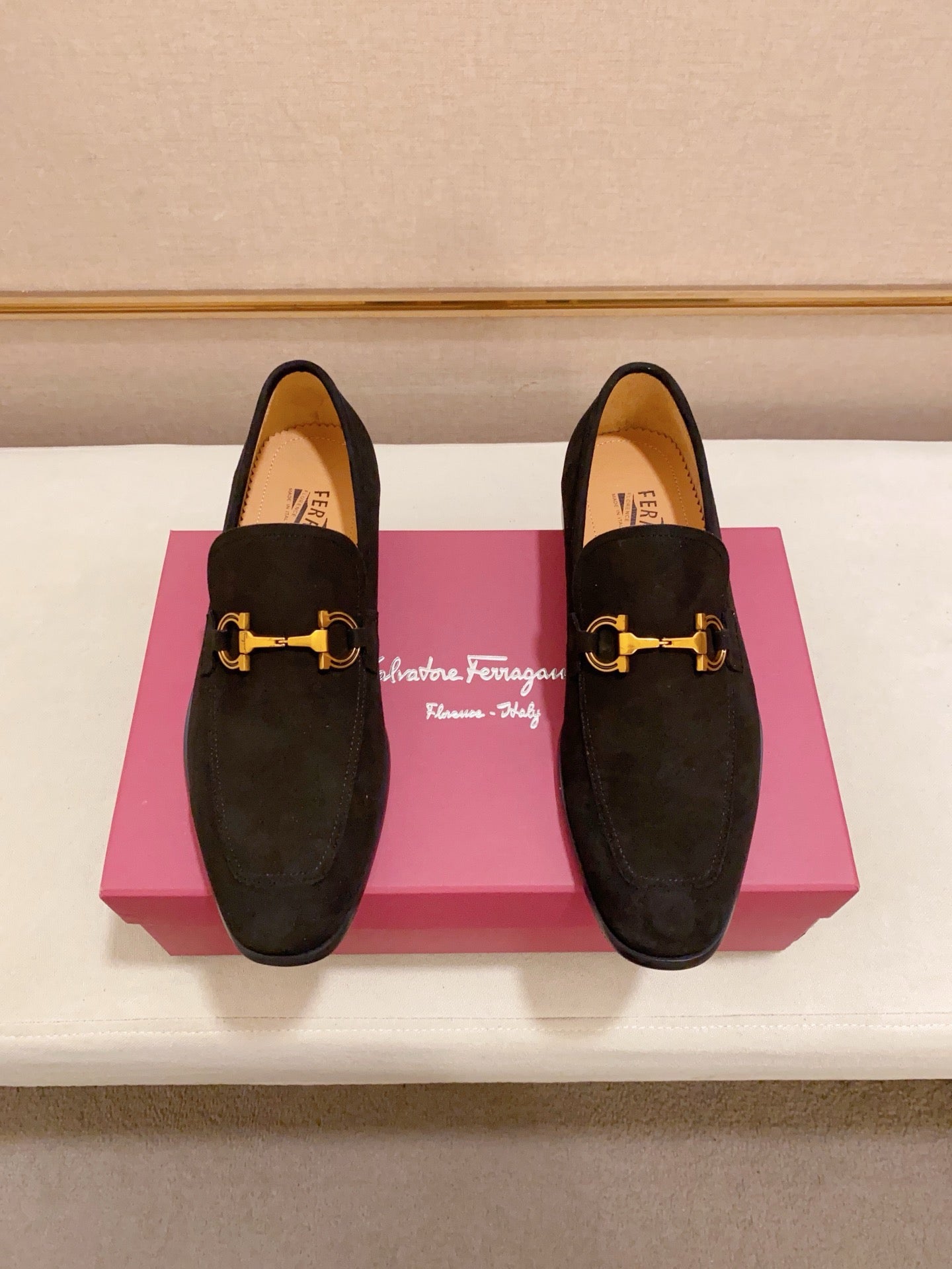Ferragamo Suede Driving Shoes