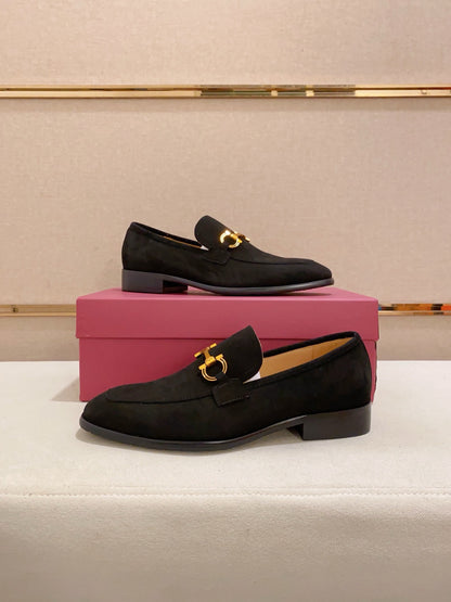 Ferragamo Suede Driving Shoes