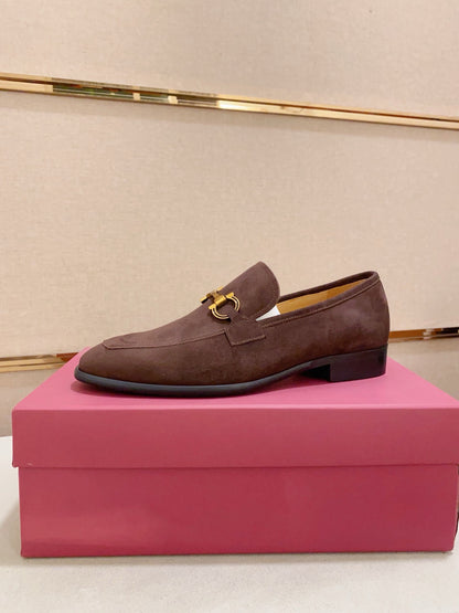 Ferragamo Suede Driving Shoes