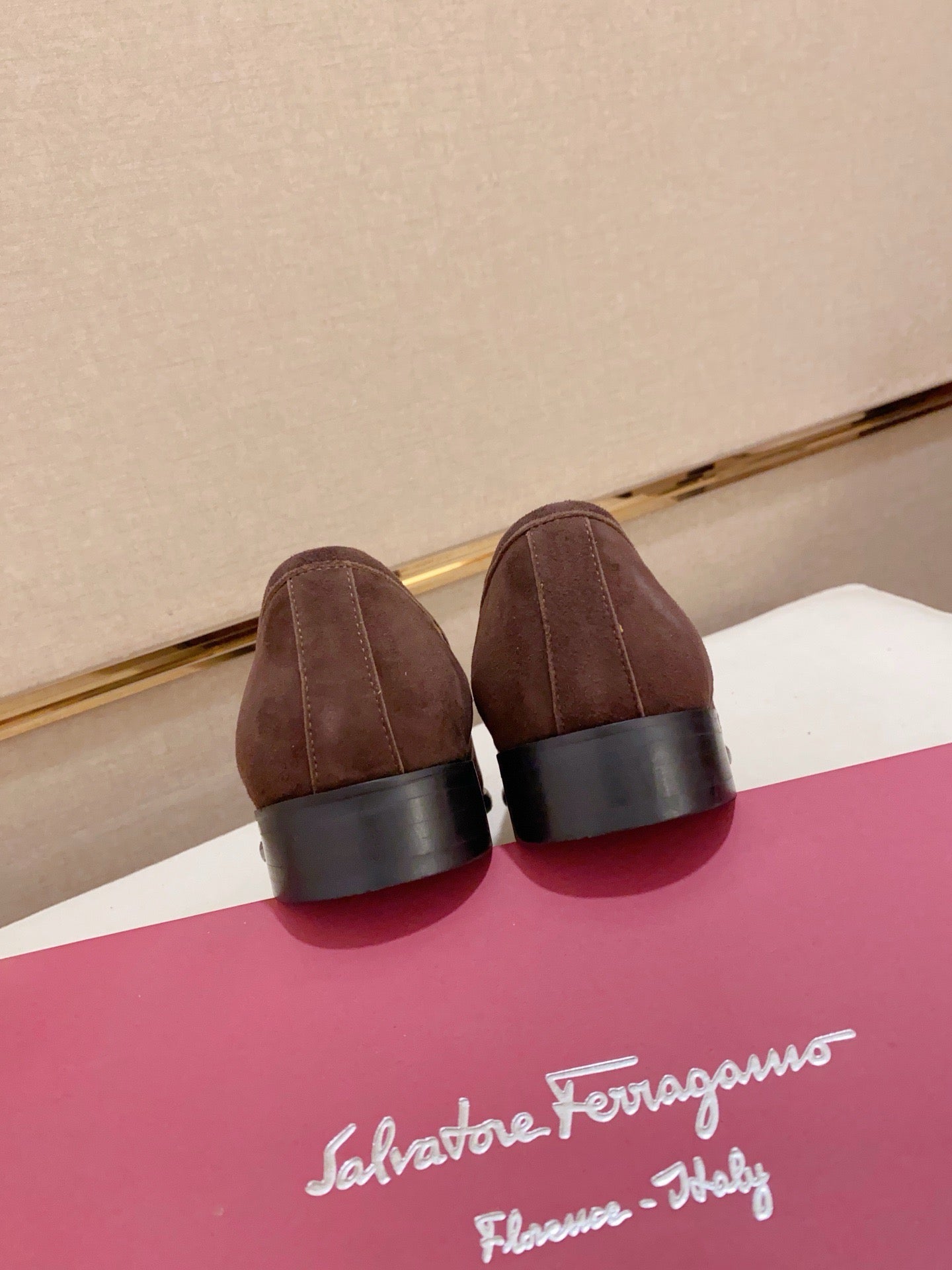 Ferragamo Suede Driving Shoes