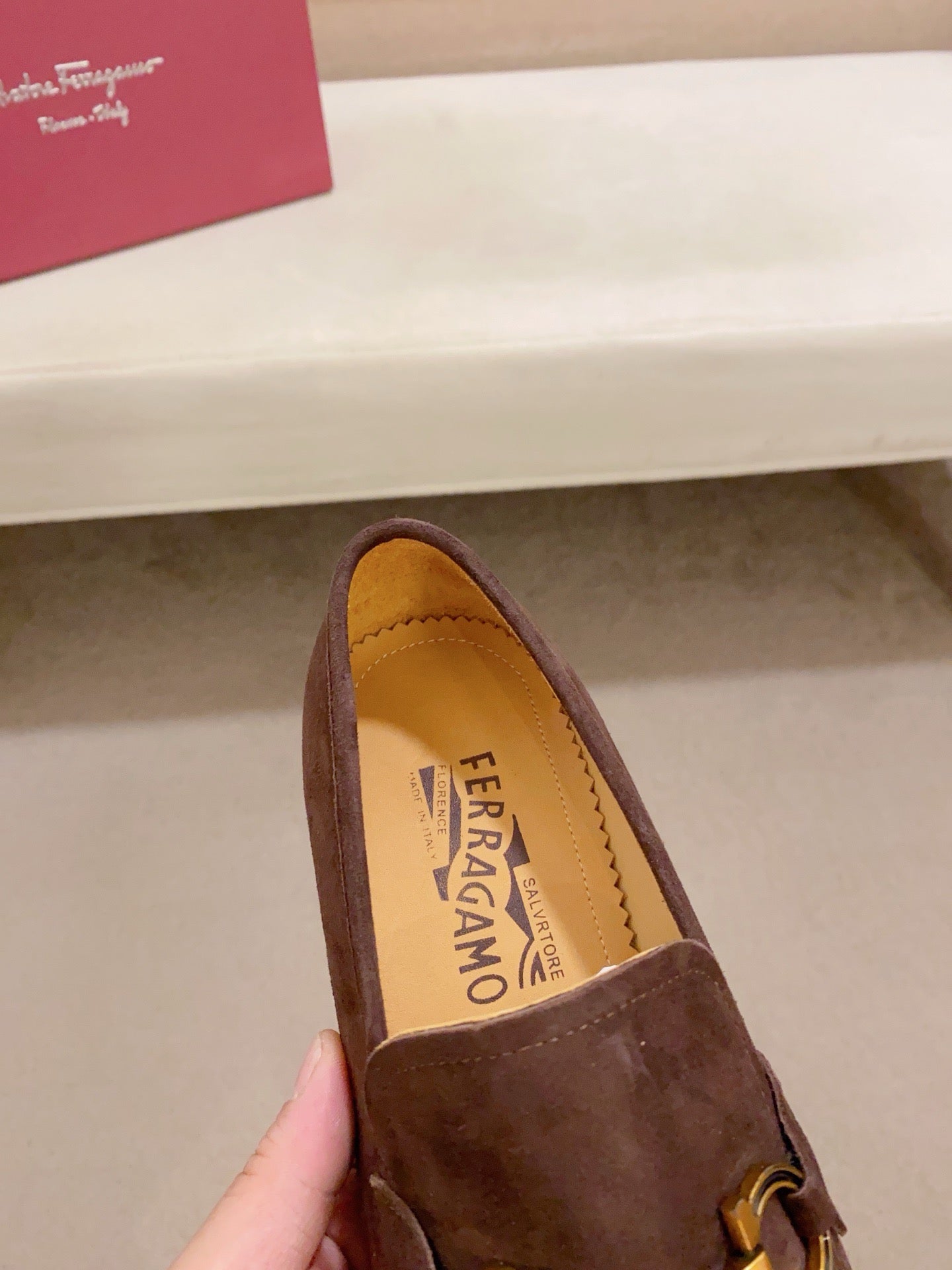 Ferragamo Suede Driving Shoes
