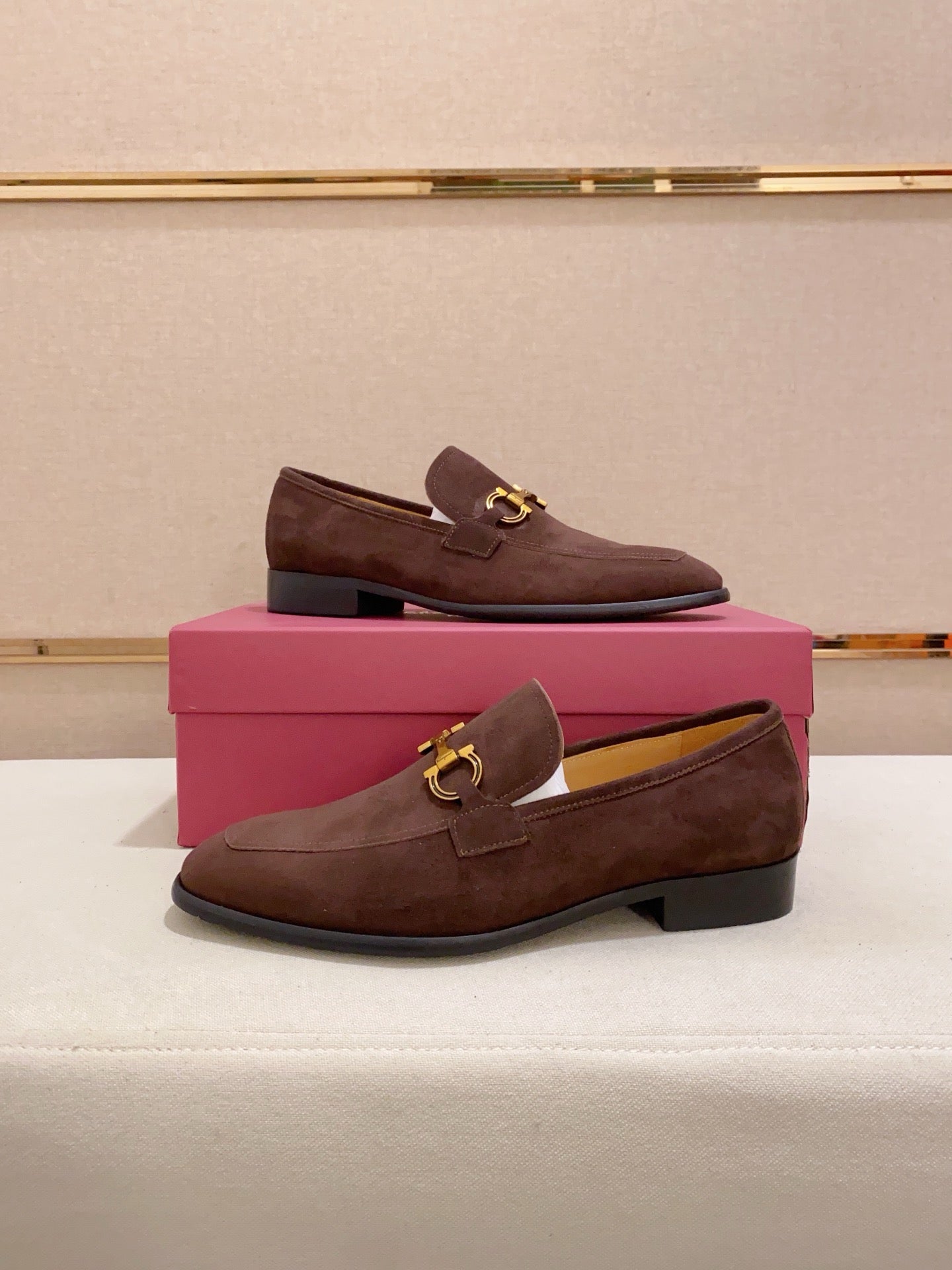 Ferragamo Suede Driving Shoes