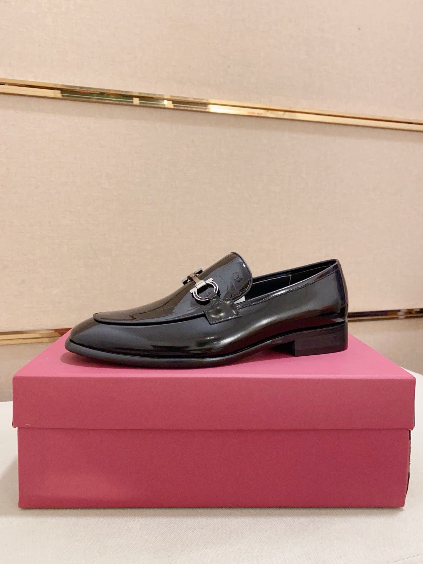 Ferragamo Patent Leather Driving Shoes
