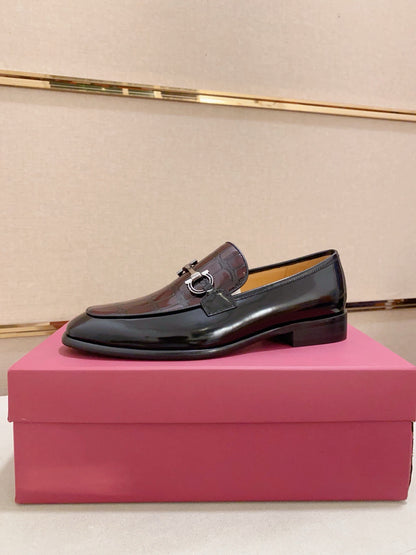 Ferragamo Patent Leather Driving Shoes
