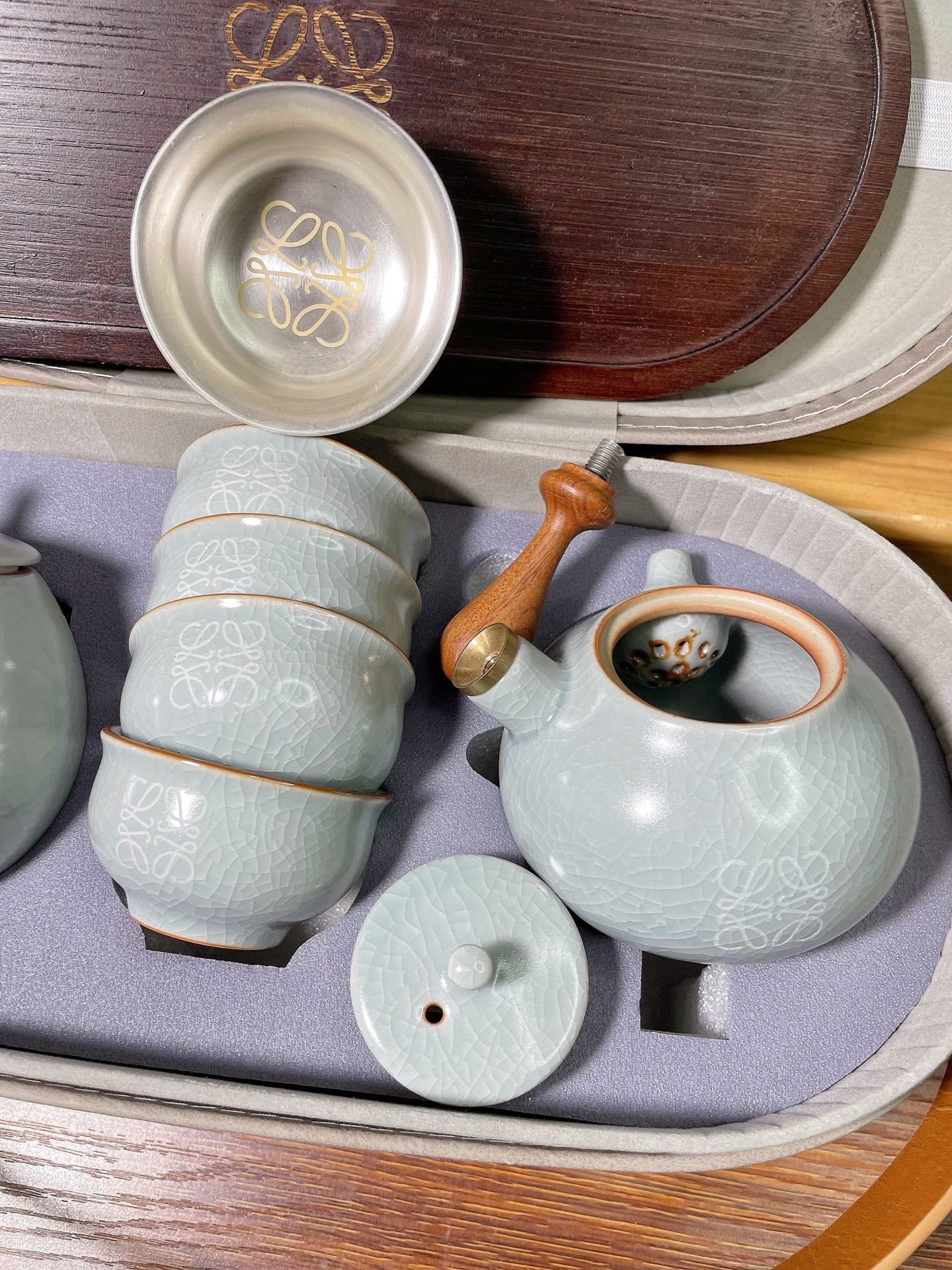 Loewe Ru Kiln Ceramic Tea Set