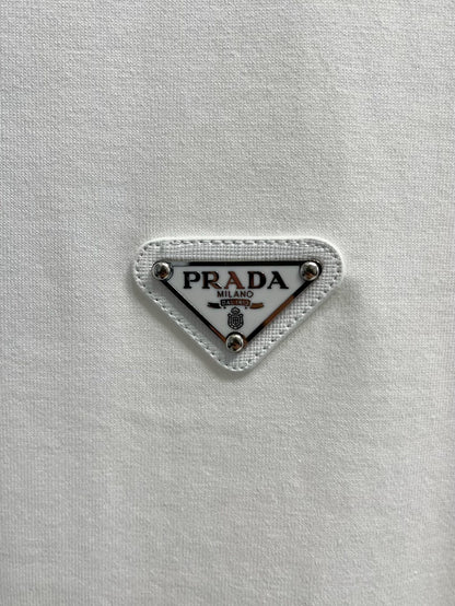 Prada Letter Logo Cotton T-Shirt – Spring/Summer Collection – 2025