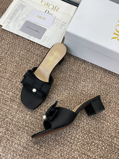 Dior J'Adior Adiorble Tassel Peep-Toe Heeled Sandals – 2025 Spring/Summer Collection